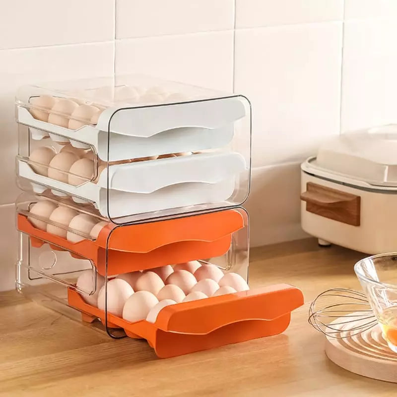 Organizador de Geladeira com Gaveta Dupla para Ovos - Nidus