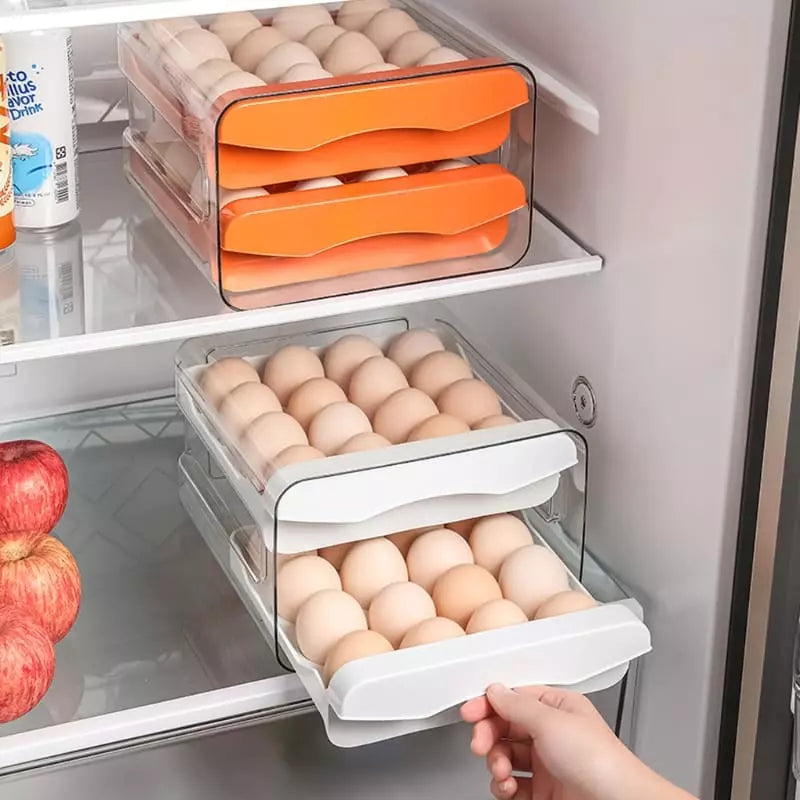 Organizador de Geladeira com Gaveta Dupla para Ovos - Nidus