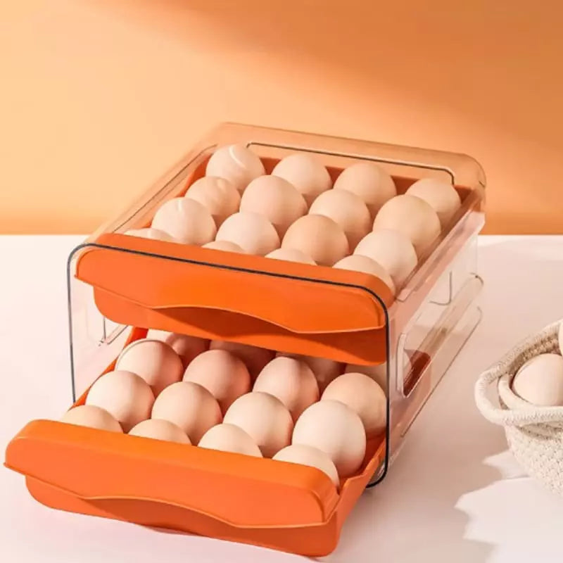 Organizador de Geladeira com Gaveta Dupla para Ovos - Nidus