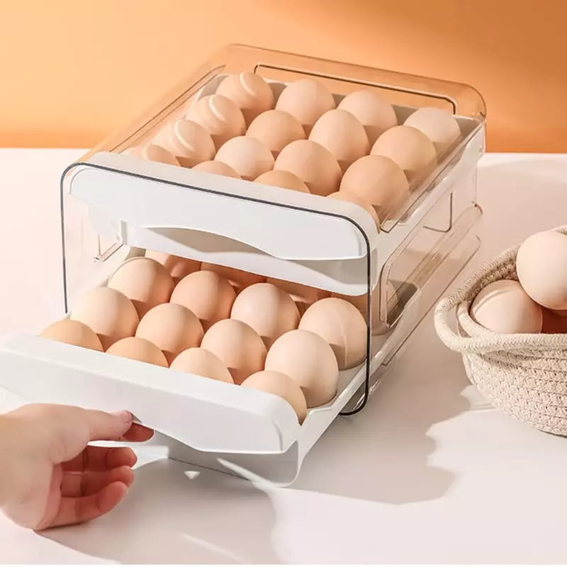 Organizador de Geladeira com Gaveta Dupla para Ovos - Nidus