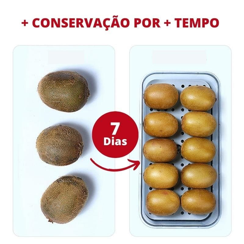 Organizador de Geladeira Premium com Tampa e Marcador de Data - Nidus
