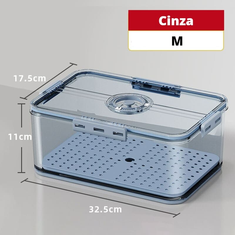 Organizador de Geladeira Premium com Tampa e Marcador de Data - Nidus