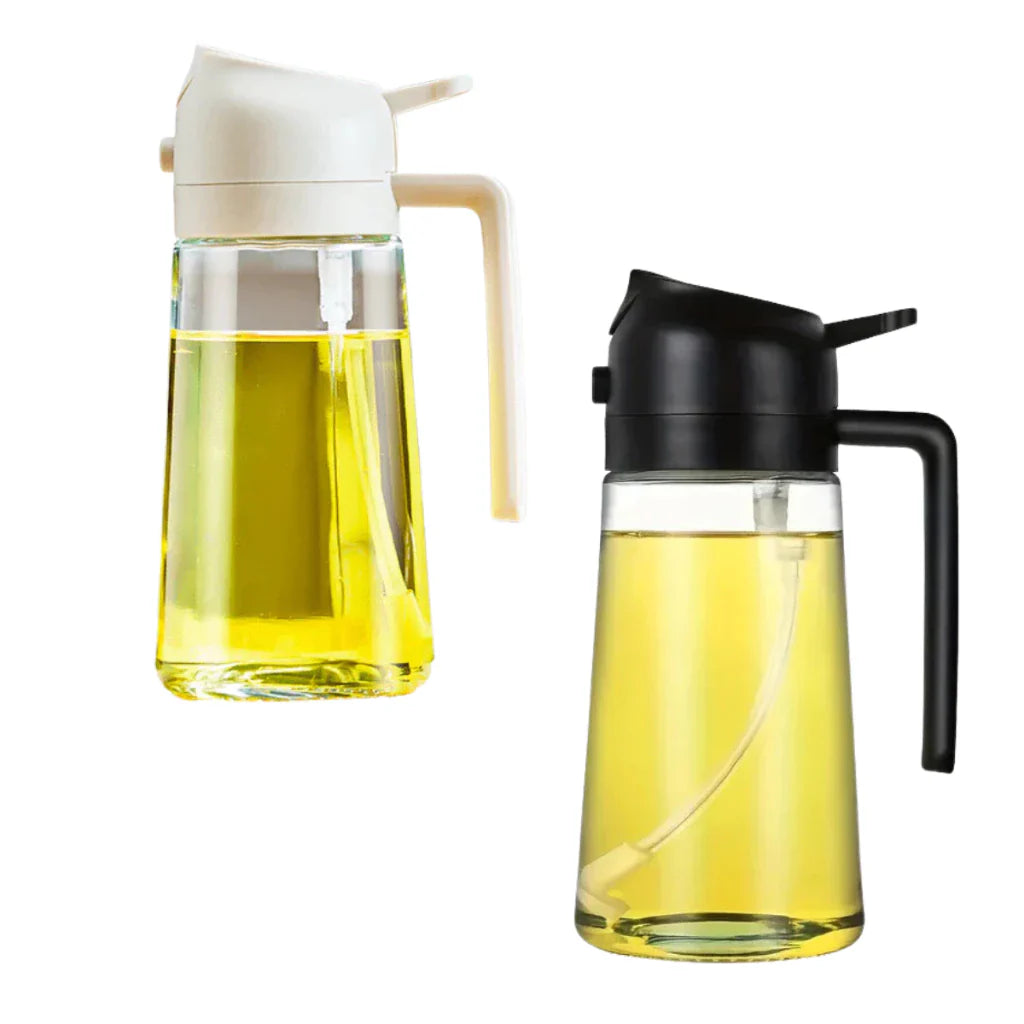 Spray Borrifador para Azeite e Óleo Antirrespingo - Porta Azeite de Vidro 470ml - Nidus
