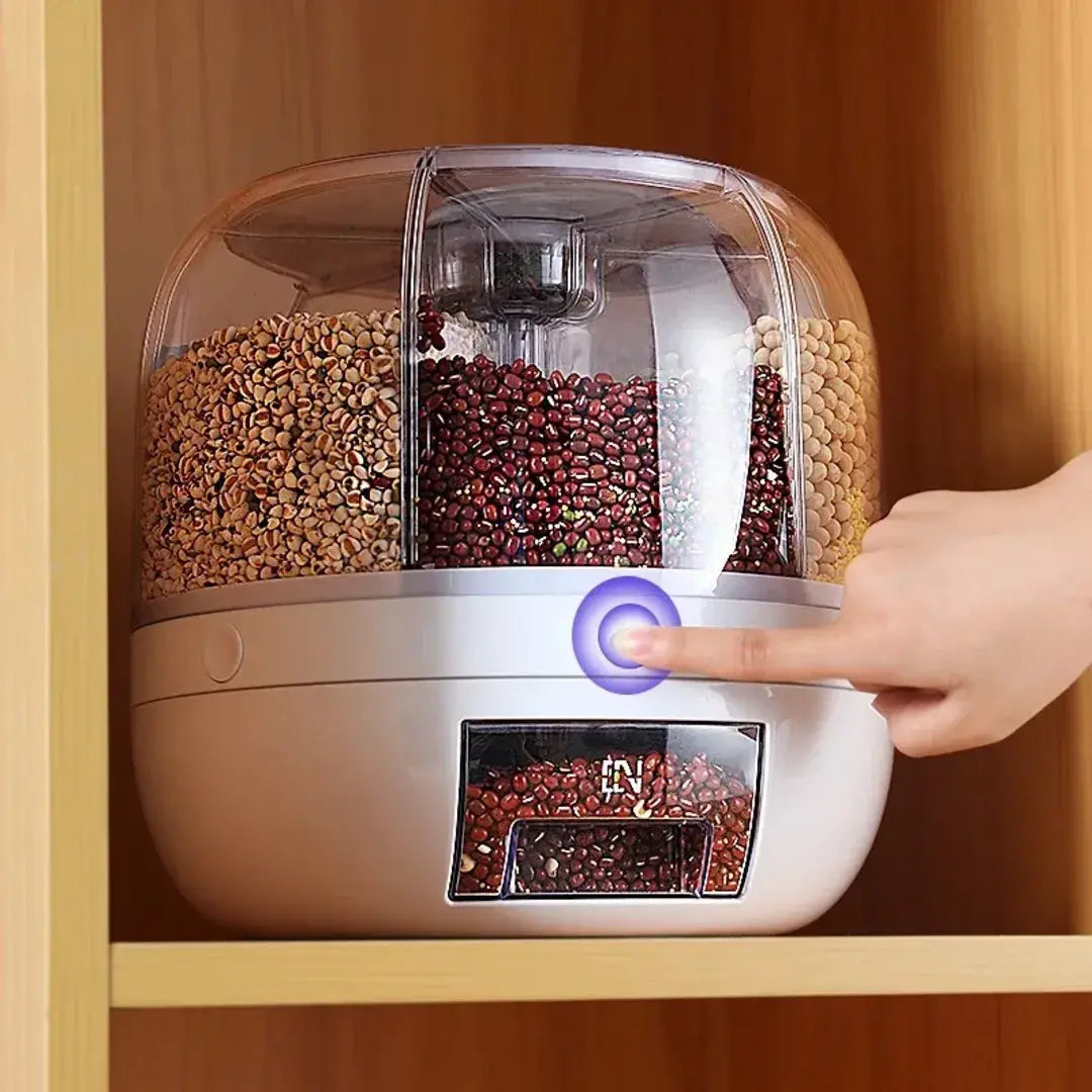 Dispenser de Cereais Giratório com 6 Divisórias - Nidus