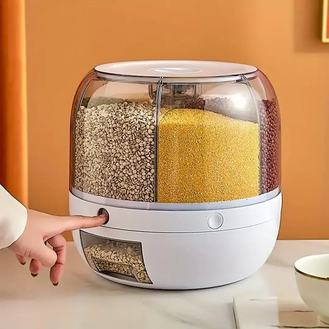 Dispenser de Cereais Giratório com 6 Divisórias - Nidus