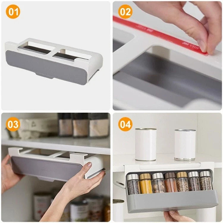 Porta Tempero 6 Potes Organizador Cozinha - Nidus