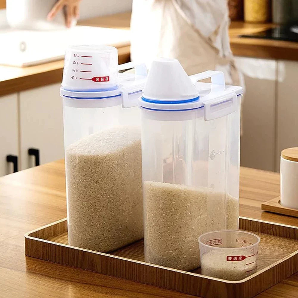 Pote Hermético 2L Com Medidor Organizador De Alimentos Mantimentos - Nidus