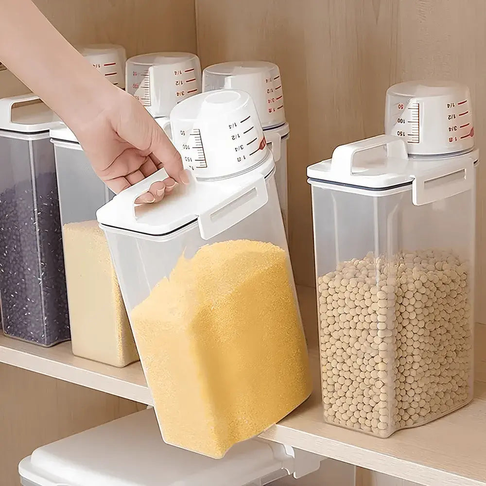 Pote Hermético 2L Com Medidor Organizador De Alimentos Mantimentos - Nidus