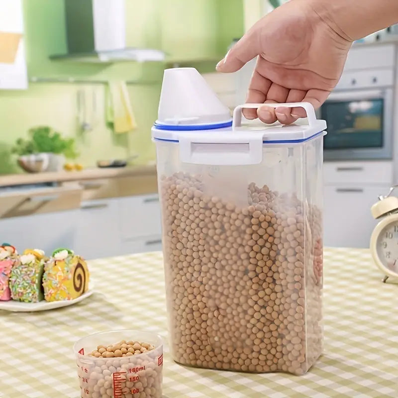 Kit 3 Potes Hermético 2L Com Medidor Organizador De Alimentos - Nidus