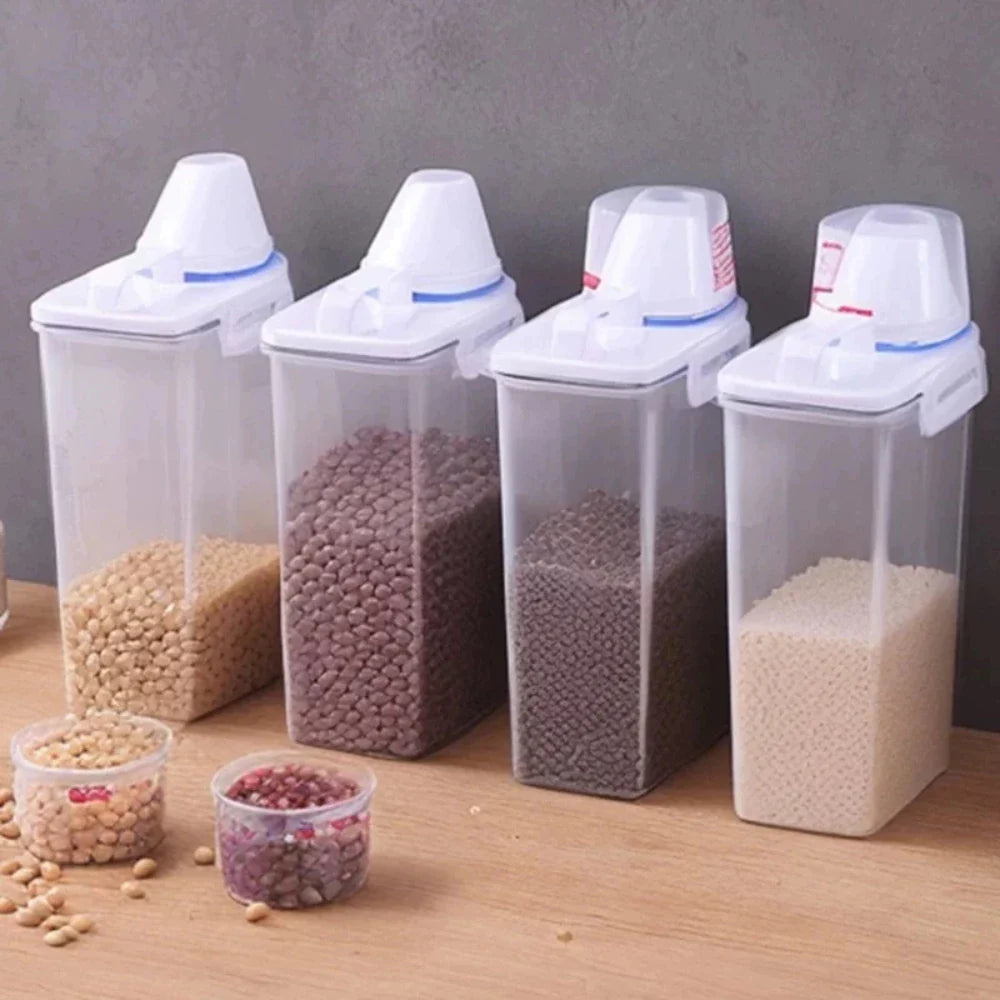 Pote Hermético 2L Com Medidor Organizador De Alimentos Mantimentos - Nidus