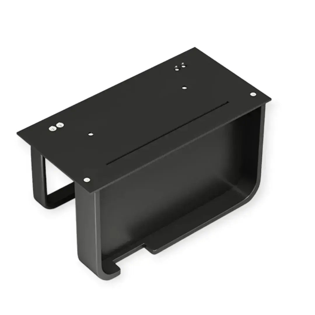 Suporte para Papel Higiênico Nidus House – Preto Fosco, Anticorrosivo (Fixação com ou sem Furos)