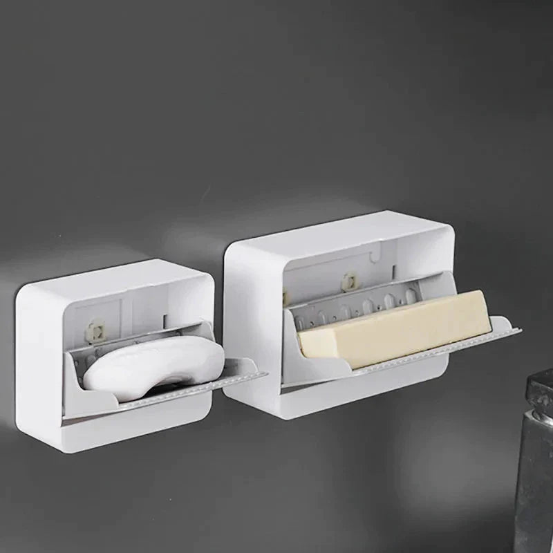 Saboneteira Suporte para Parede com Fixação Adesiva – Porta Sabonete Prático e Sem Perfuração