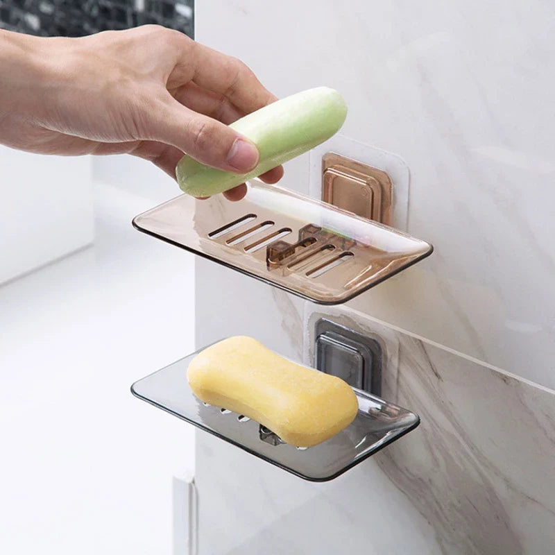 Suporte Porta Sabonete Vazado Transparente Parede Banheiro - Nidus