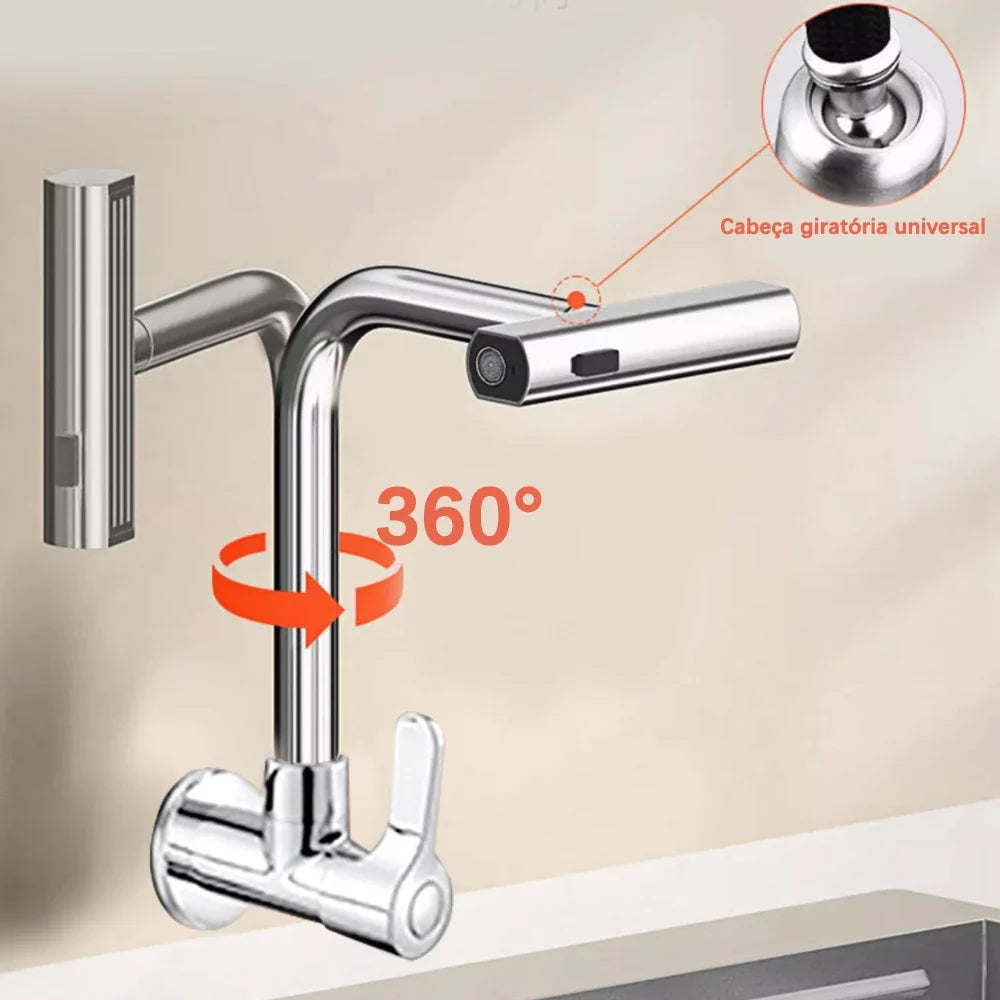 Torneira De Cozinha Cascata 360° Com 3 Funções - Nidus