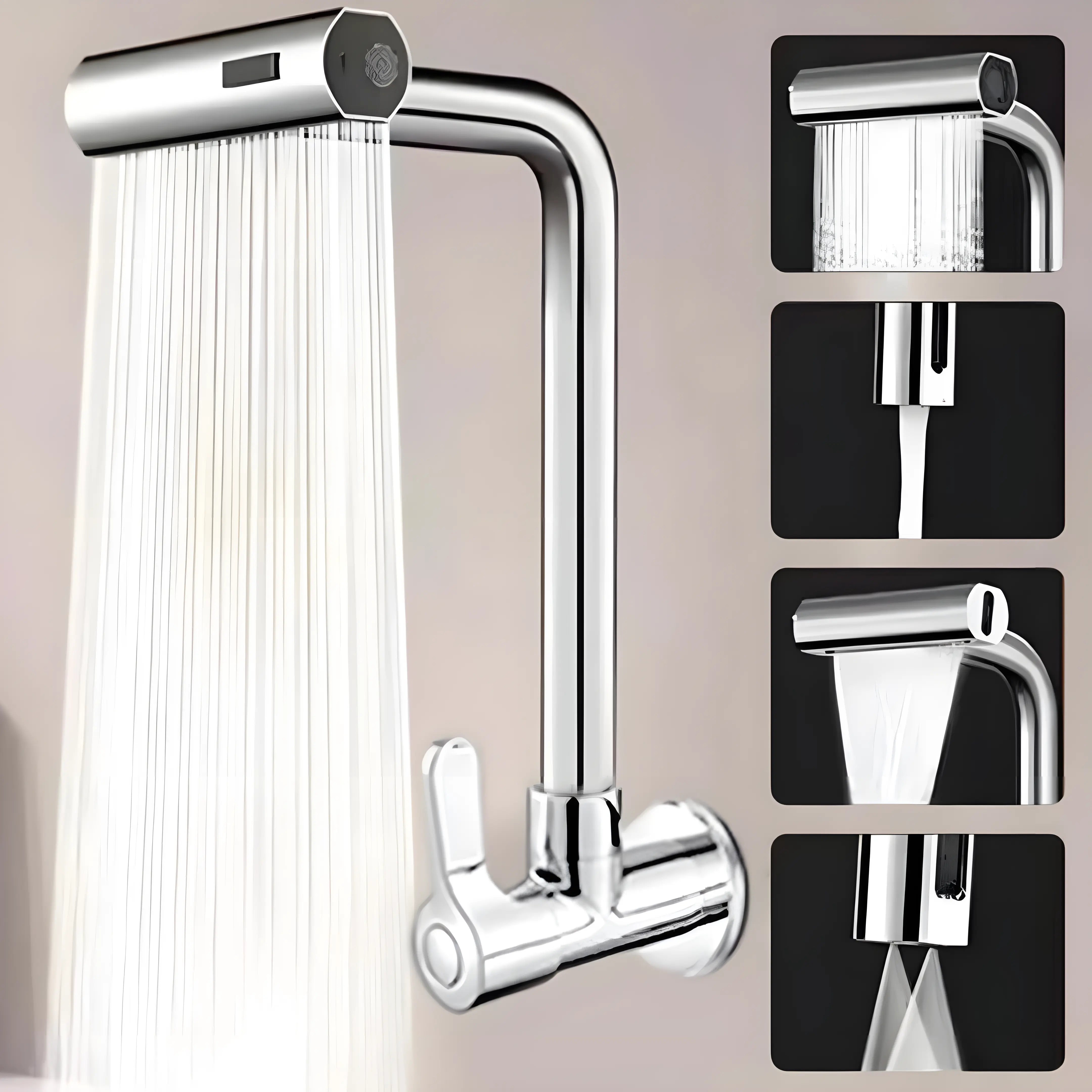 Torneira De Cozinha Cascata 360° Com 3 Funções - Nidus