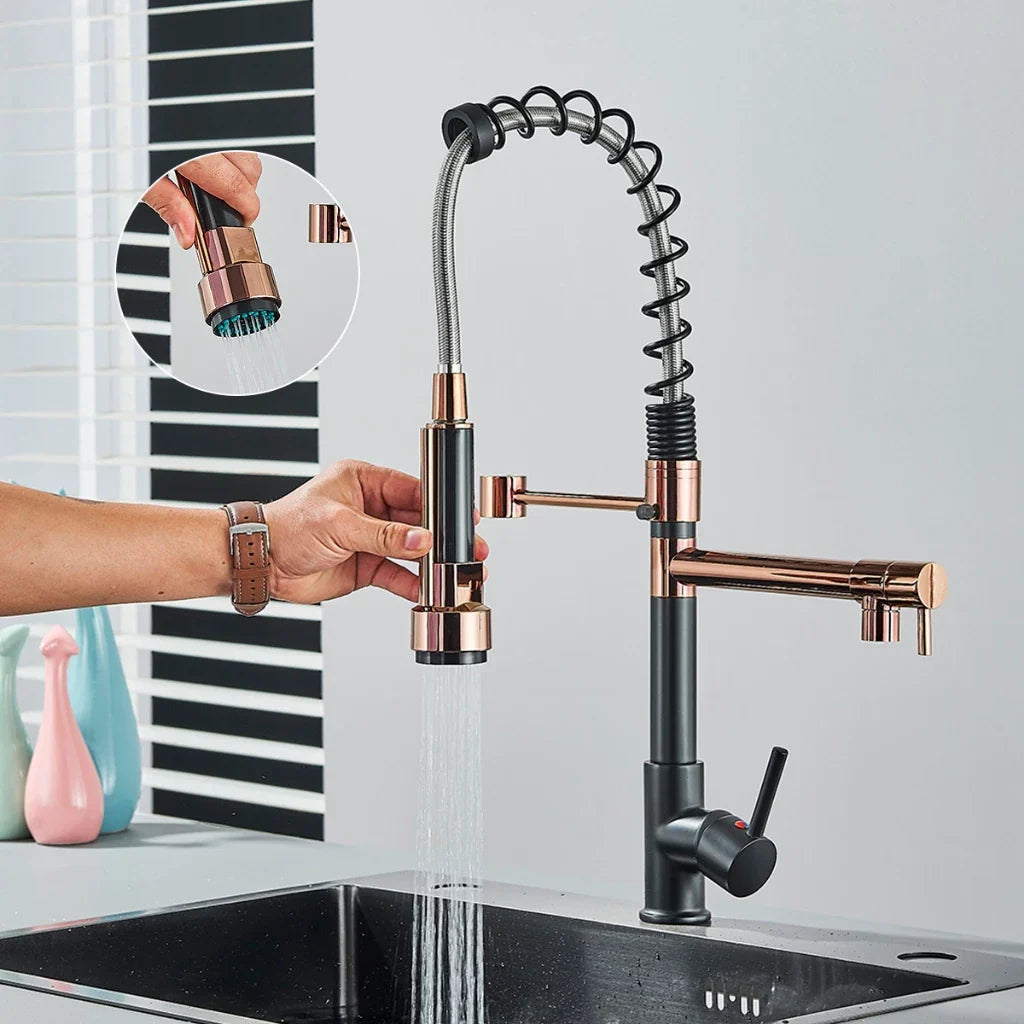 Torneira Cozinha Gourmet Monocomando Com Spray Extensor - Nidus