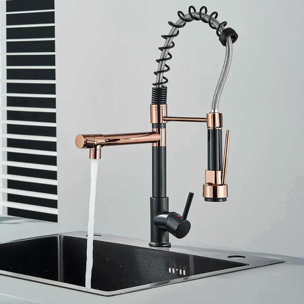 Torneira Cozinha Gourmet Monocomando Com Spray Extensor - Nidus