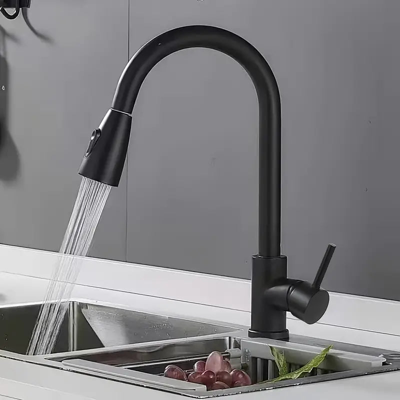 Torneira Gourmet Pia Cozinha Com Extensor Flexível Misturador Monocomando Spray Arejador Articulado Inox
