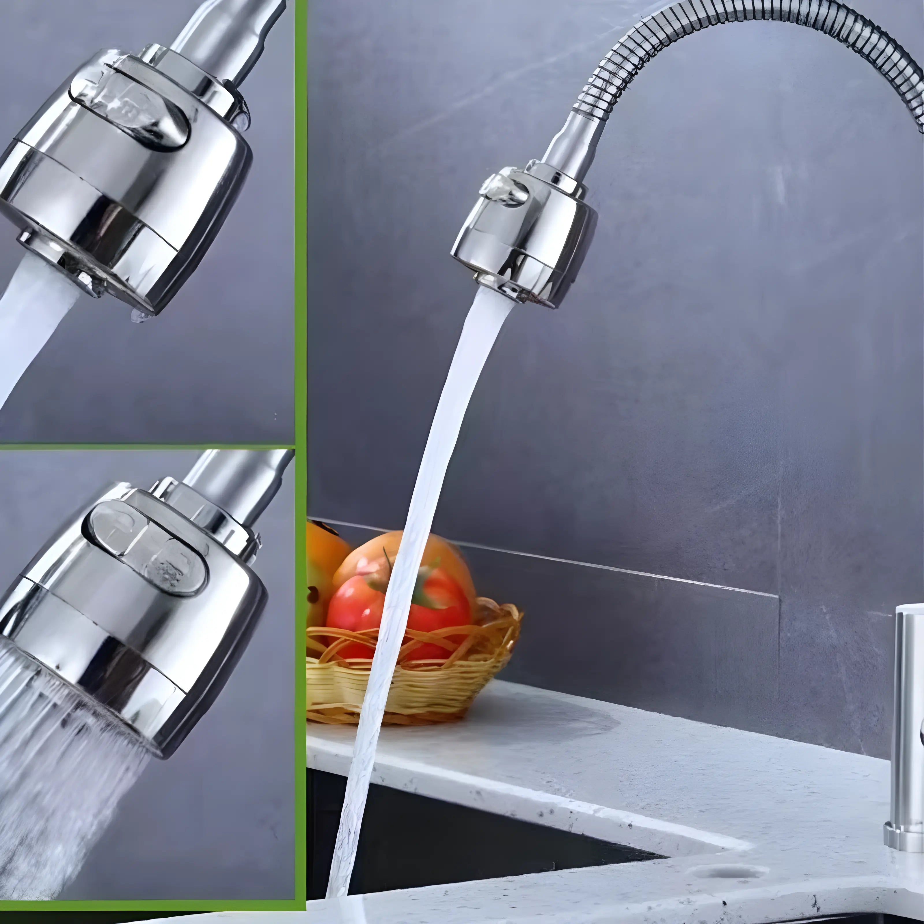 Torneira De Cozinha Gourmet Inox Com Chuveiro