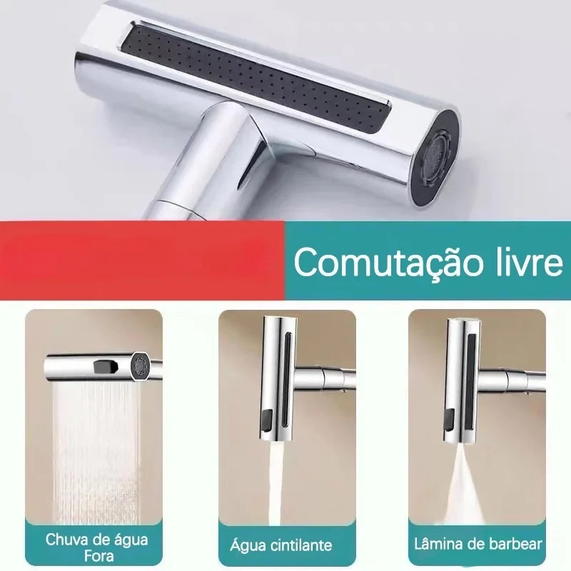 Torneira De Cozinha Cascata 360° Com 3 Funções - Nidus