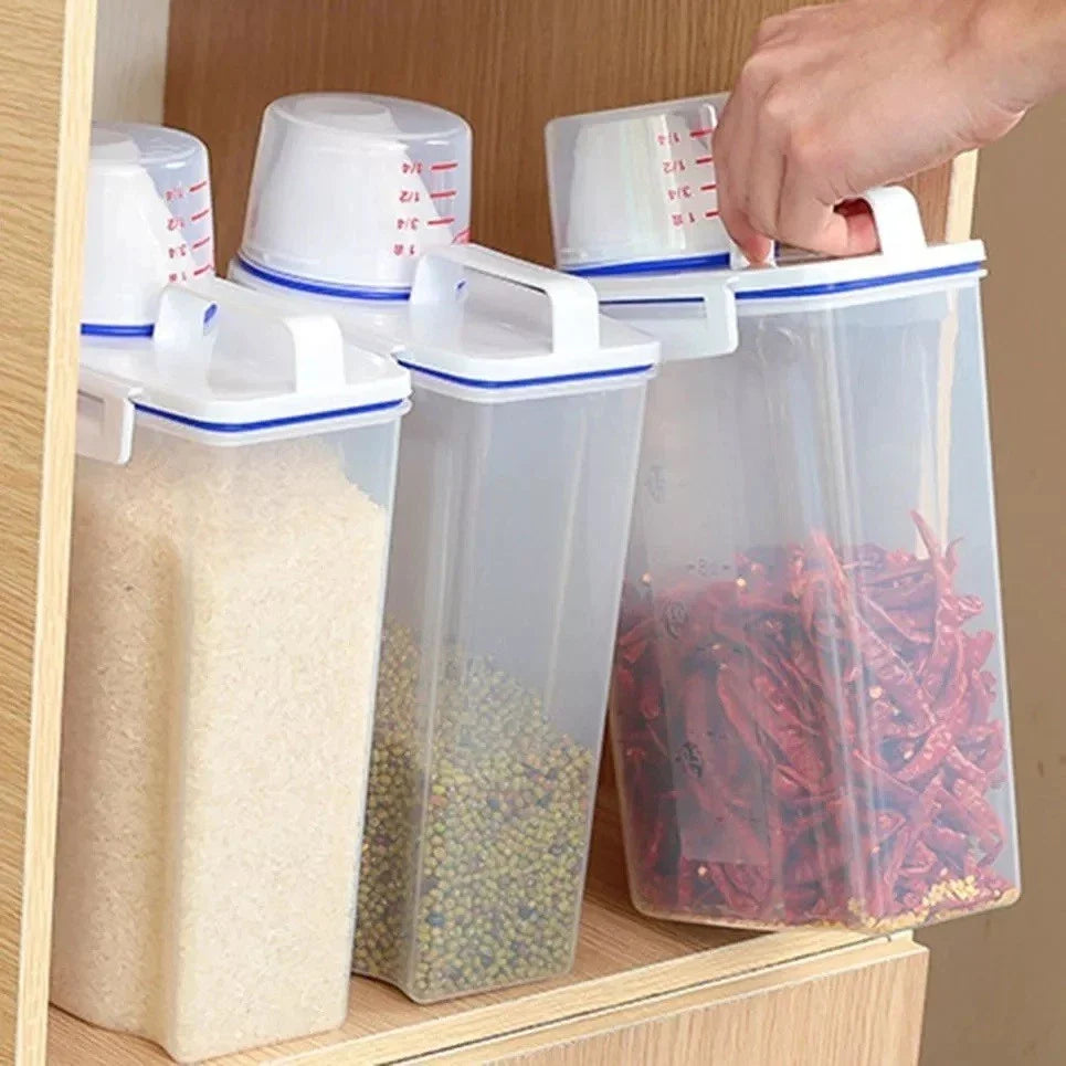 Kit 2 Pote Hermético com Copo Medidor Bico Dosador 2.5L - Nidus